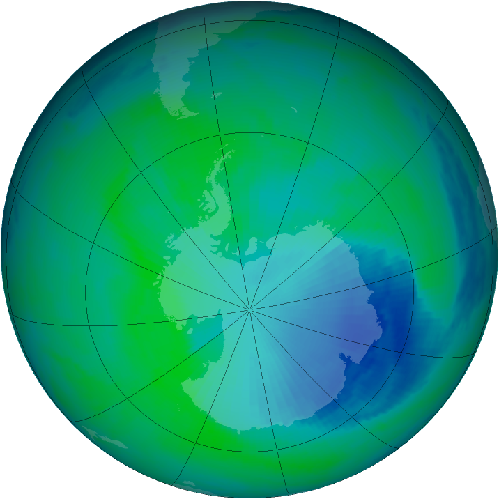 Ozone Map 1999-12-14